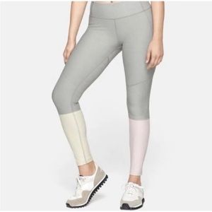 Outdoor Voices Dipped Color Block Leggings - XL - Gray, Pink, Cream